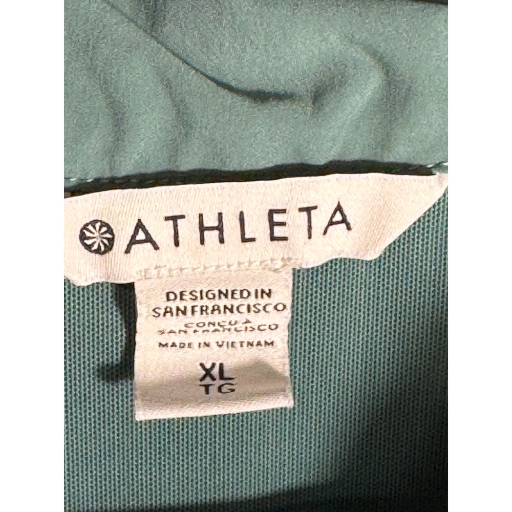 Athleta Teal Pullover Half Zip Anorak Jacket Womens XL Lightweight oversized - Picture 2 of 13